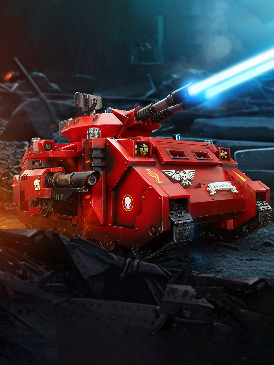 (Only Shipped to the US) JOYTOY Warhammer 40,000 1/18 Blood Angels Predator Annihilator with Twin Lascannons JT01499 Action Figures Collection Model Gift