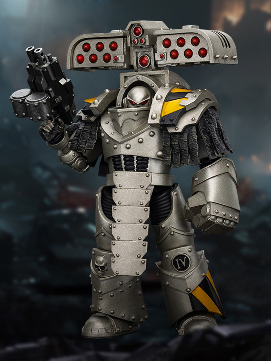 (Only Shipped to the US) JOYTOY Warhammer The Horus Heresy 1/18 lron Warriors Tyrant Siege Master Terminator with Rocket launcher JT01482 Action Figures