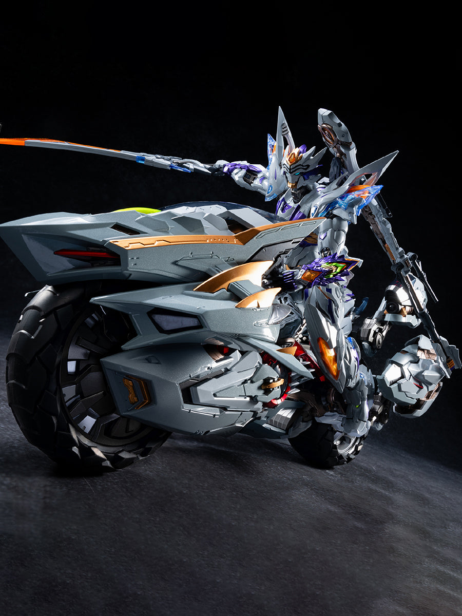Motor Nuclear Steel Covenant White Tiger (MNZ-GT01X) Motorcycl Figure Set