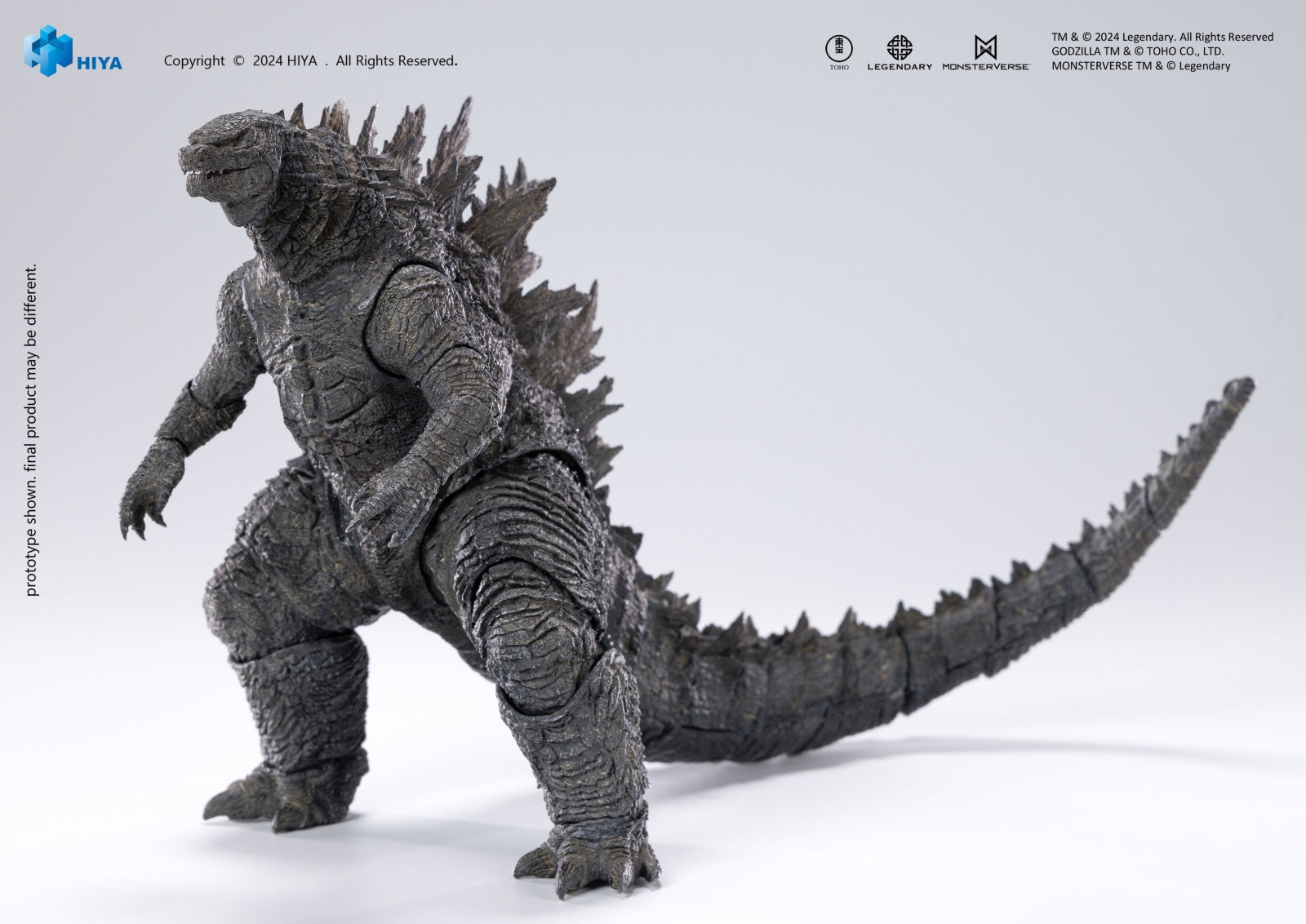 HIYA Godzilla vs. Kong 2021: Thermal Ray Godzilla Light-Up Version EXQUISITE BASIC+ Action Figure