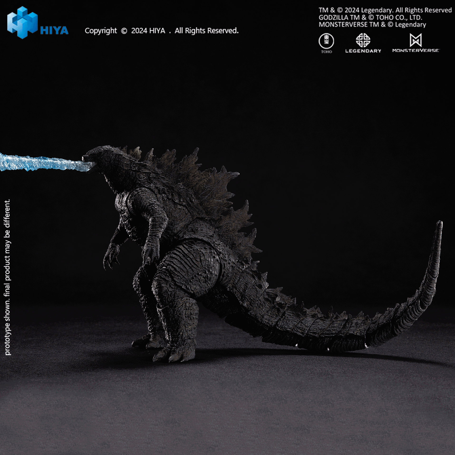 HIYA Godzilla vs. Kong 2021: Thermal Ray Godzilla Light-Up Version EXQUISITE BASIC+ Action Figure