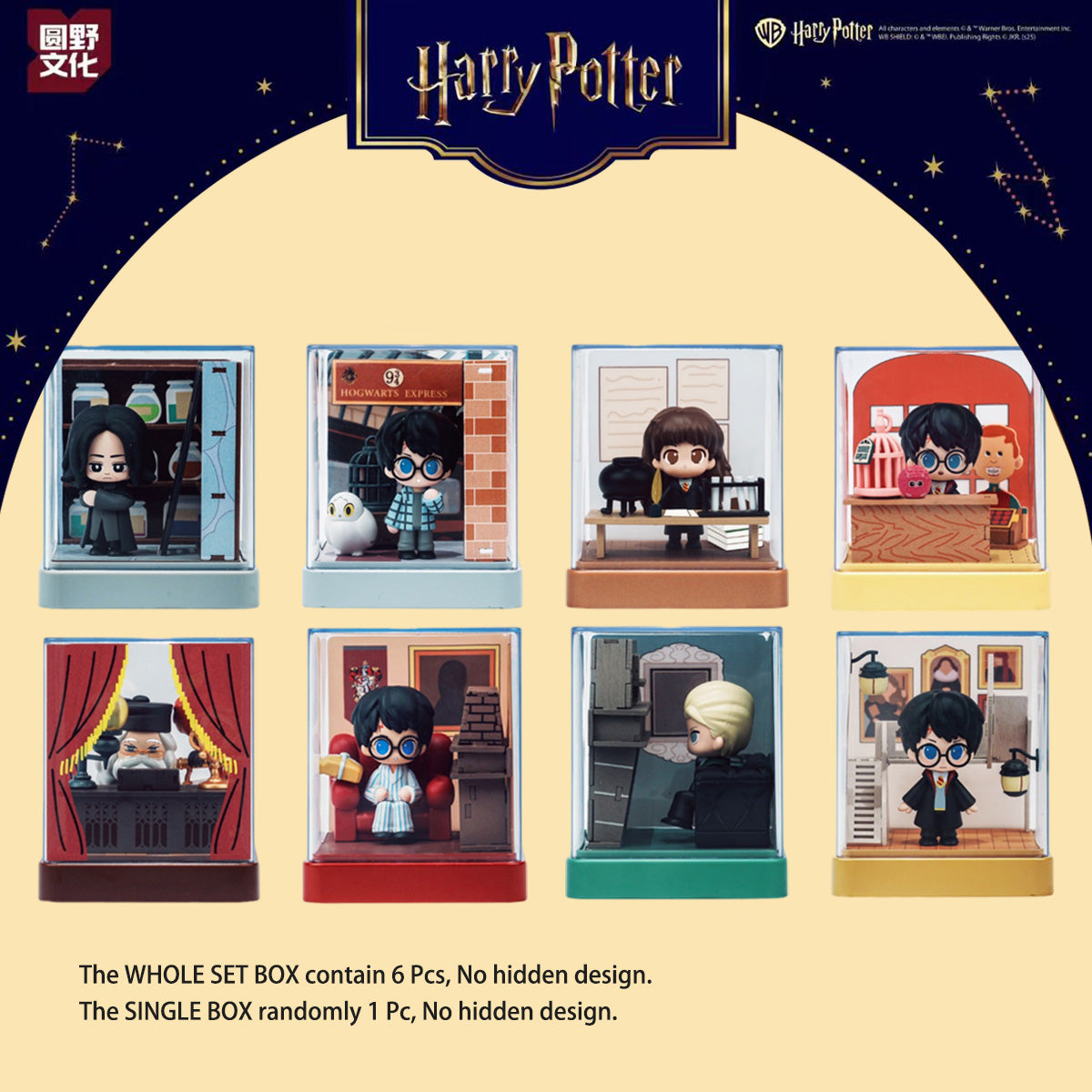 YuanYe Culture Harry Potter Wizards World Series DIY Assembly Scene Ornaments Blind Box