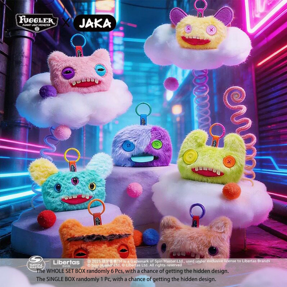 Fuggler Funny Ugly Monster Shopping Bag Series Collectible Plush Figures Blind Box Set