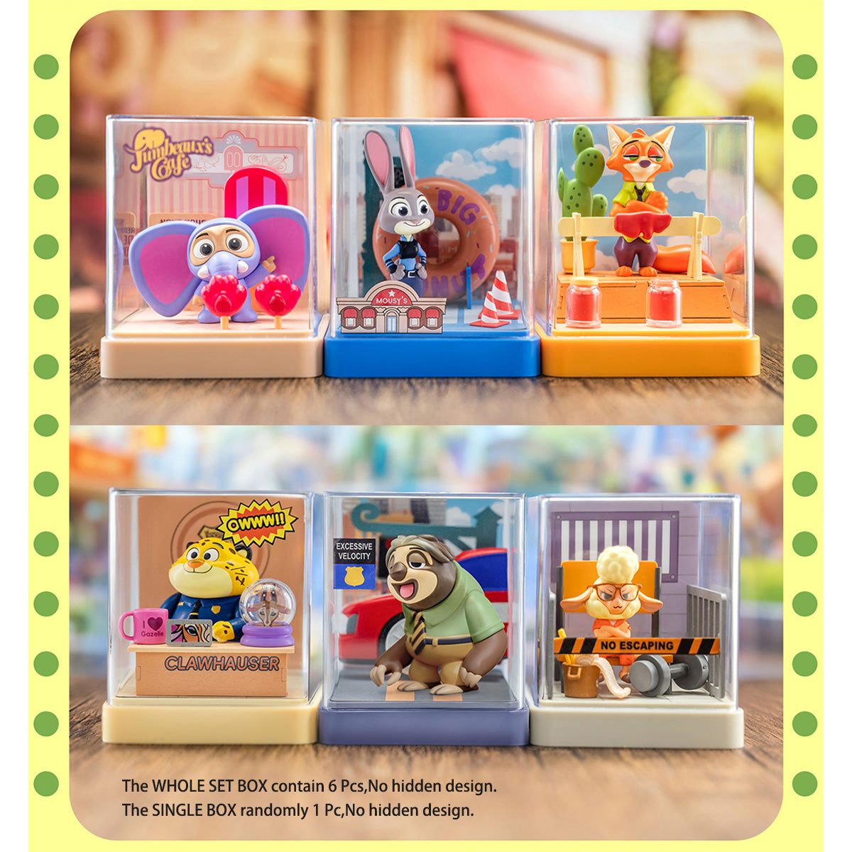 YuanYe Culture Disney Zootopia Scene Assembly Blind Box