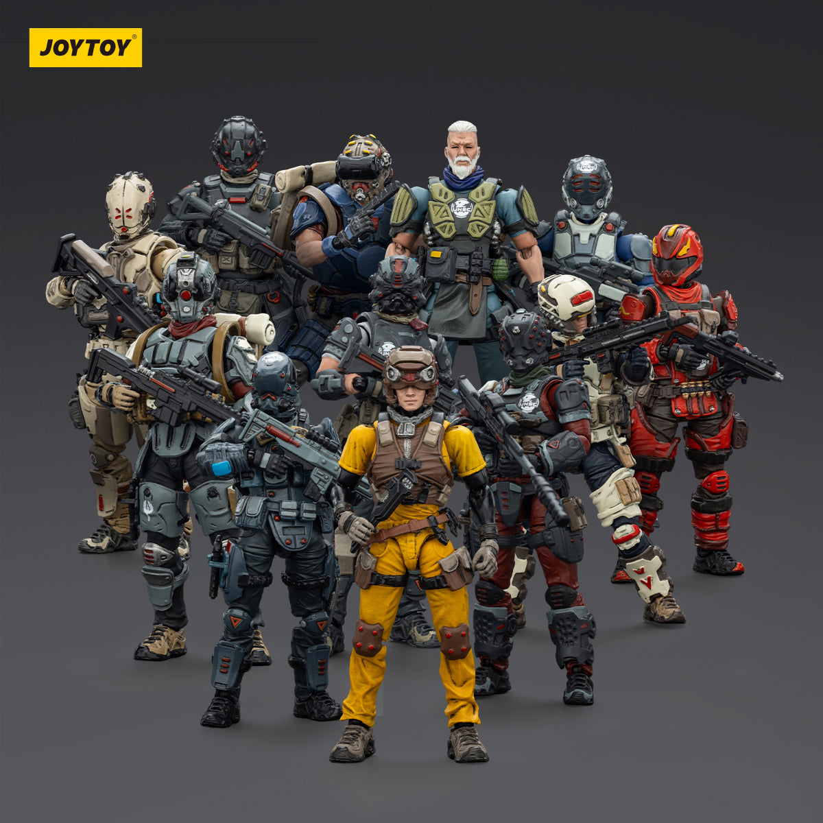 JOYTOY UNSC Sniper Mason/Medic Levi/Assaulter Samuel/Breacher Benjamin/Infiltration Expert Arthur/Elite Soldier Hunter/Assaulter Elias/Assaulter Liam 1/25 Scale Action Figure