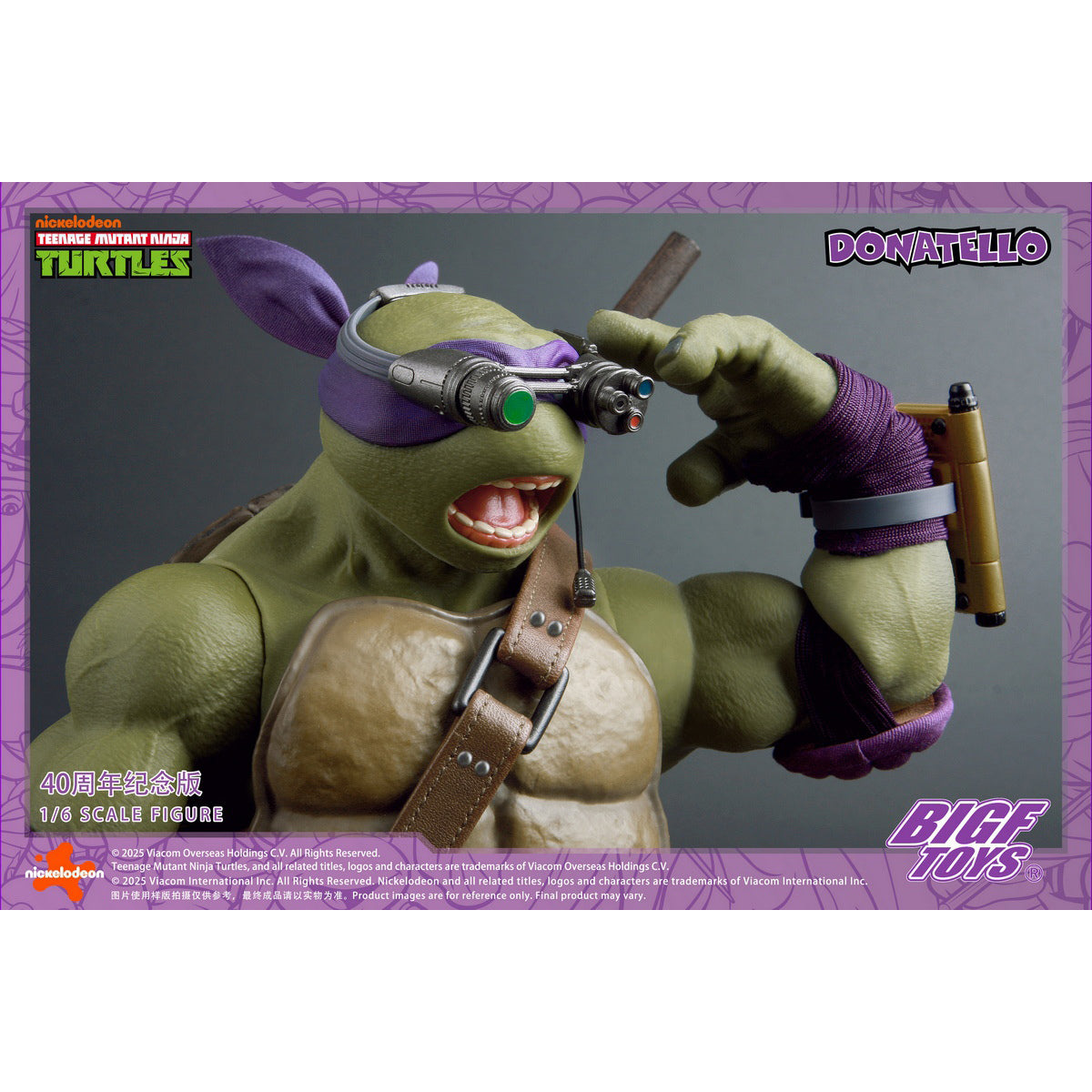 BIGFTOYS BIGF-003 TNMT Donatello 40th Anniversary Edition 1/6 Scale Action Figure
