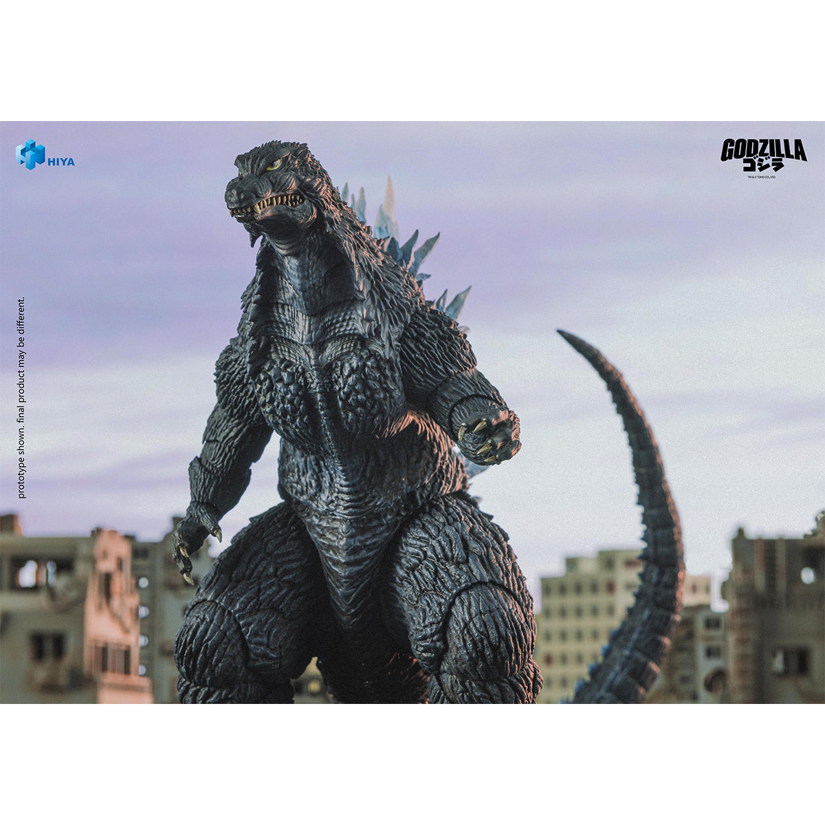 HIYA EXQUISITE BASIC Godzila vs. Mechagodzila Highly Articulated Atomic Breath Godzilla Action Figure