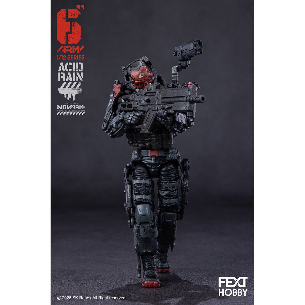 FEXT HOBBY Acid Rain World: Novark FXH-AR-005 Valerius FXH-AR-006 NVK Escort-L FXH-AR-001 Red Locust 1/12 Scale Action Figure