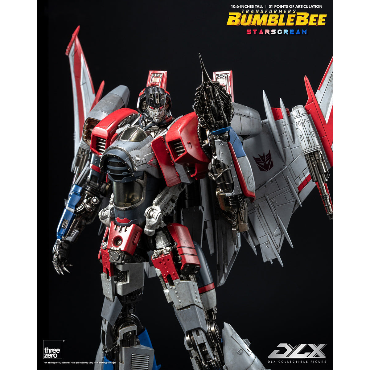 Threezero Transformers: Bumblebee DLX Starscream 3Z09430W0 Action Figure
