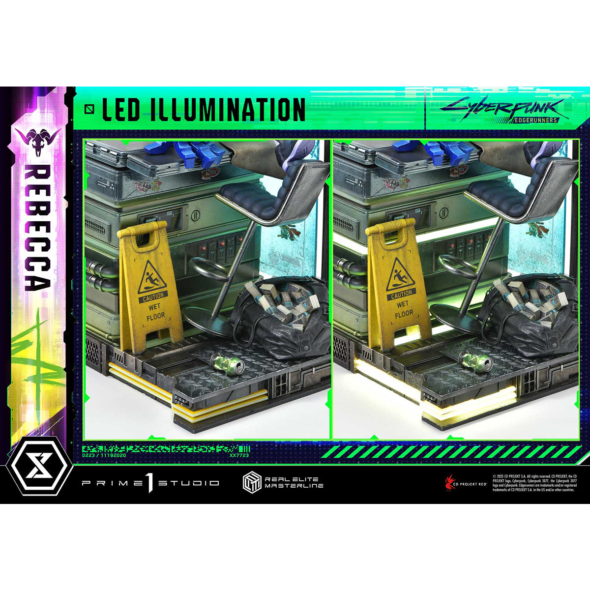 Prime 1 Statue, Cyberpunk Edgerunners Rebecca, 1/4 Art Anime Statue