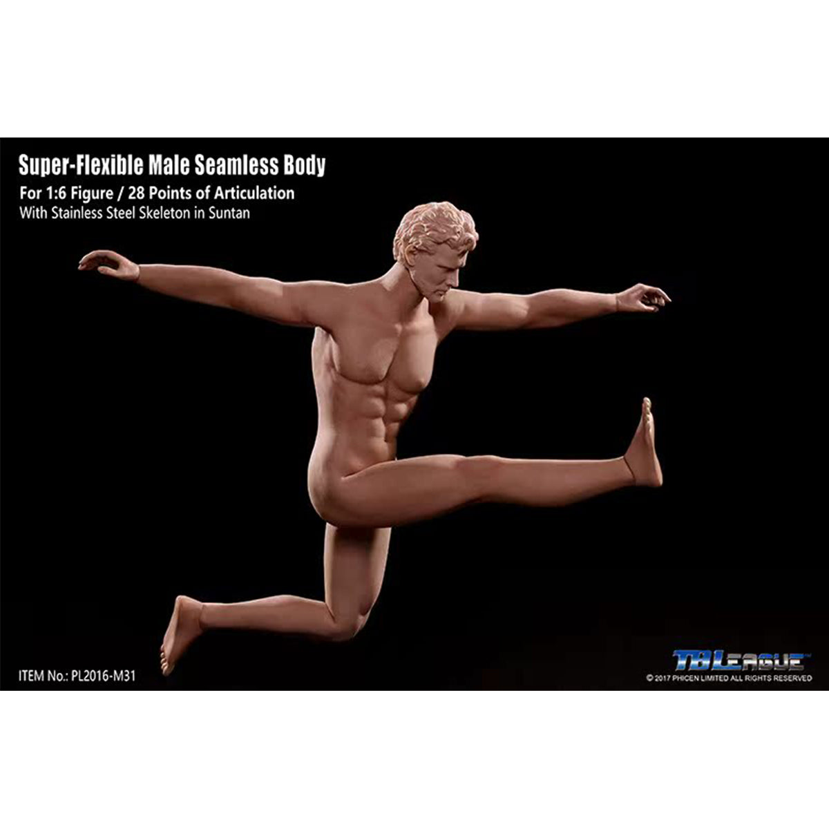TBLeague, Seamless Male Muscular Body Suntan-Skin, Action Figures Body