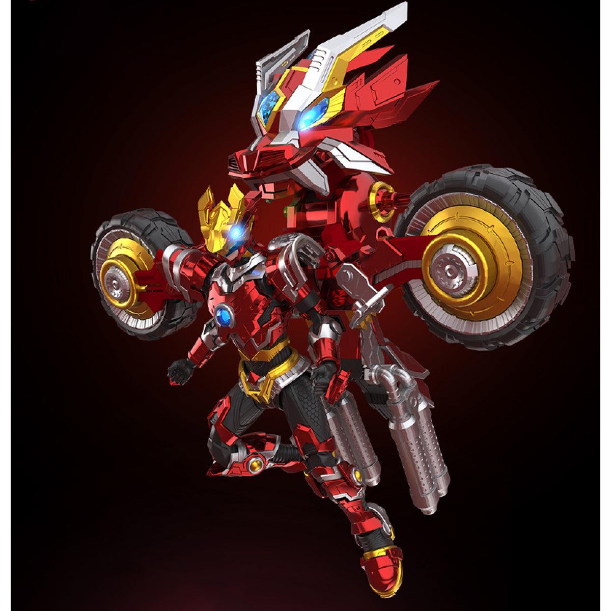 Yili Chuangwan RevEvolution Super Beast Fire Armor Lin Fei & Phantom Lin Flash Model Kit