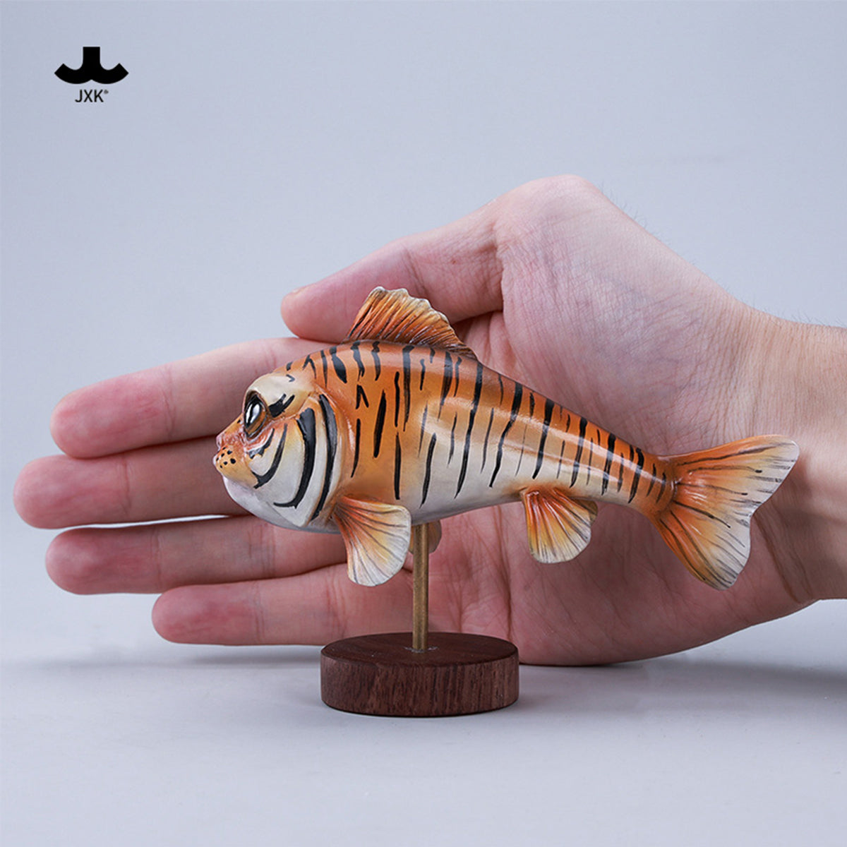 JXK Tiger-Growl Fish Static Expertly Hand-Painted Lifelike Animal Figurine