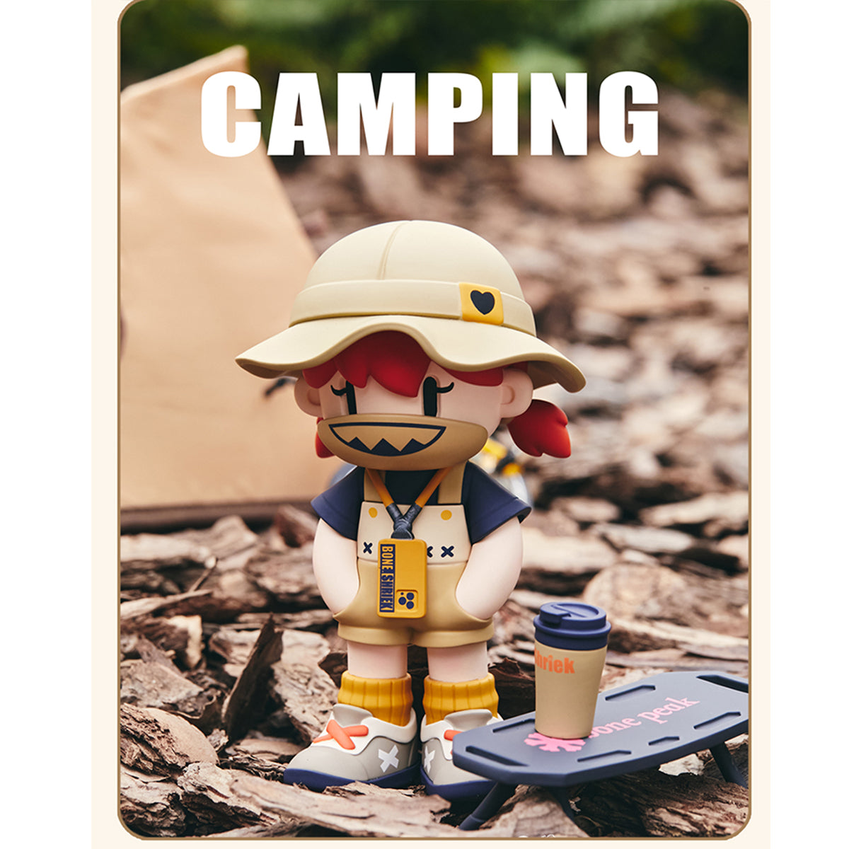 MR.BONE Fourth Generation Camping Mask Blind Box Figure