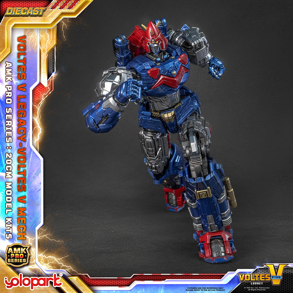 Yolopark AMK PRO Series Choudenji Machine Voltes V Assembly Model Kits