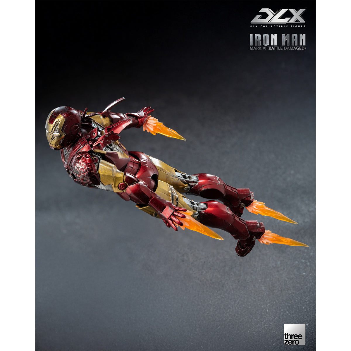Threezero DLX Iron Man Mark 6 Battle Damaged Version 3Z09180C0 Action Figure