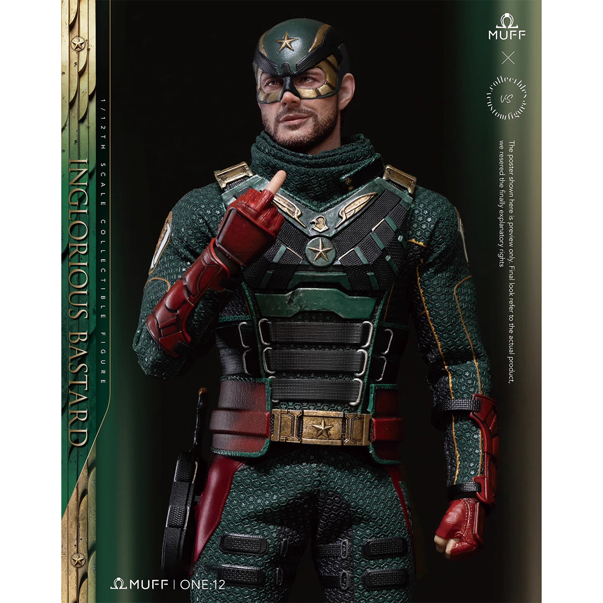 MUFF×V.collectibles Inglorious Bastard MF08 1/12 Scale Action Figure