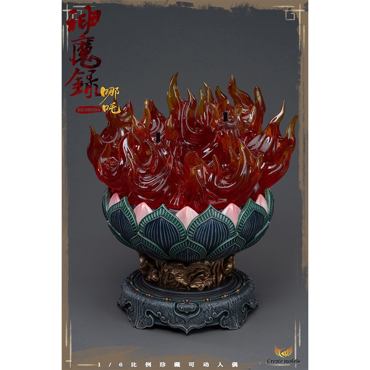 Createmodels, Nezha with Implanted Hair and Movable Eyes, 1/6 Gods and Demons Series, Action Figure