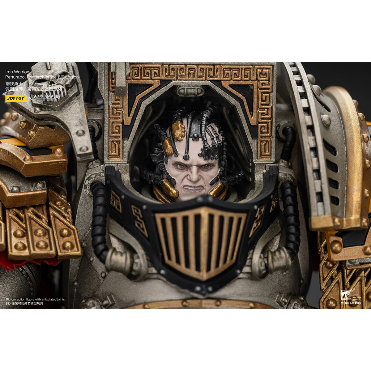 JOYTOY Iron Warriors Perturabo Primarch of the lVth Legion JT01819 1/18 Scale Action Figure