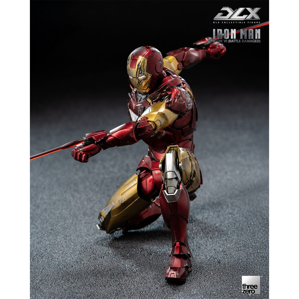 Threezero DLX Iron Man Mark 6 Battle Damaged Version 3Z09180C0 Action Figure