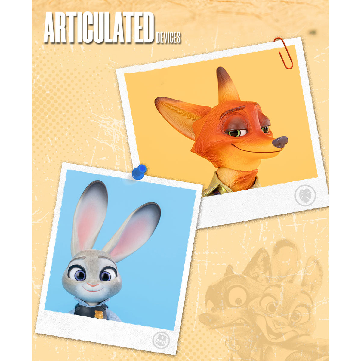 GONG, Zootopia Series - Nick & Judy Set, Action Figures
