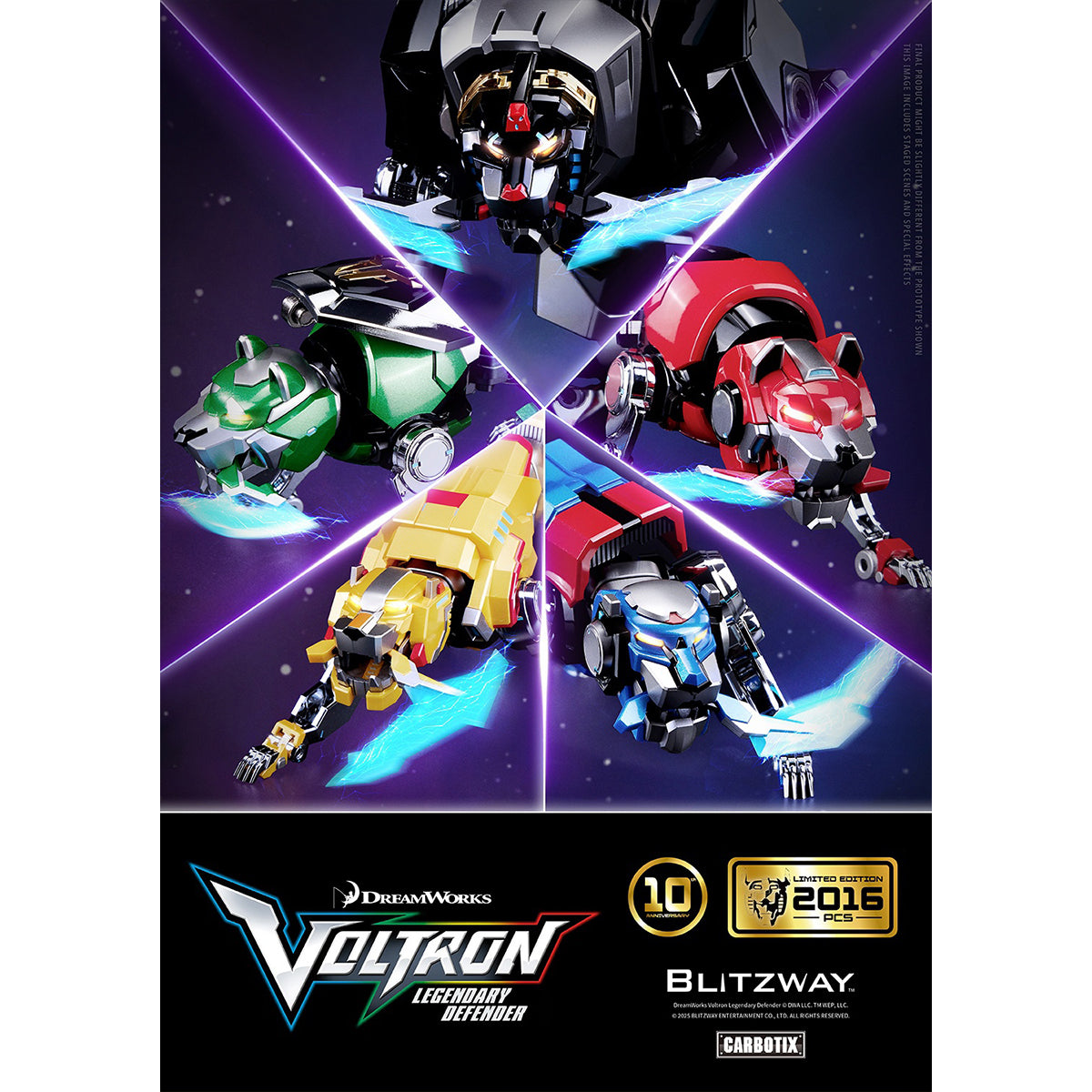 Blitzway CARBOTIX Series Voltron: Legendary Defender Special Limited Edition Action Figure