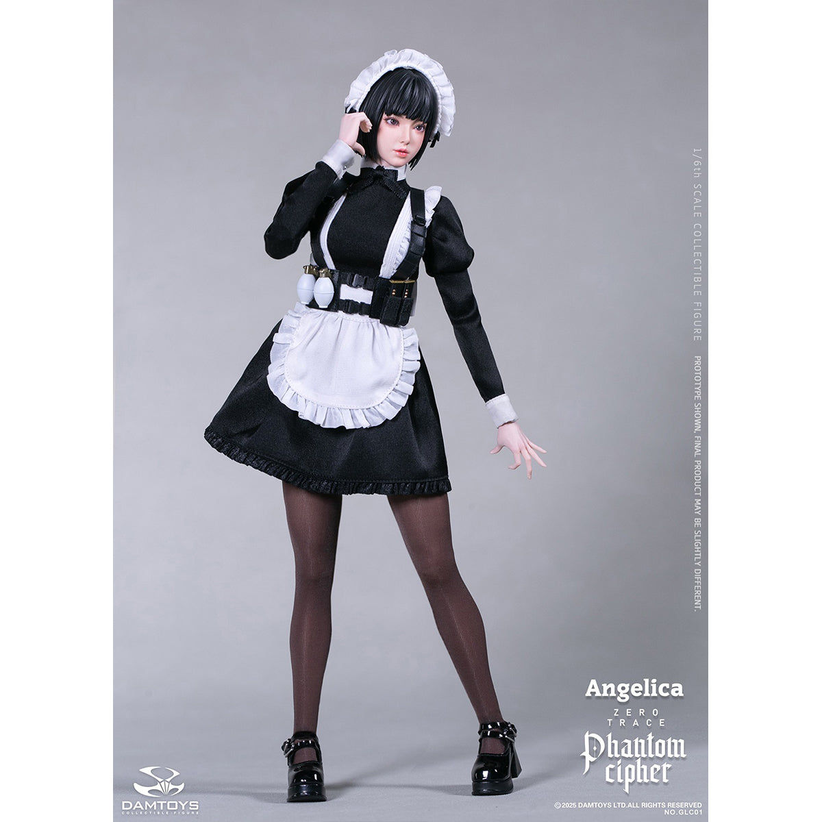DAMTOYS Phantom Cipher - Zero Trace: Angelica 1/6 Scale Original Story Collectible Series Action Figure