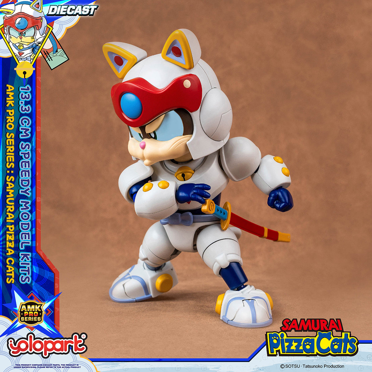 Yolopark Samurai Pizza Cats AMK PRO Series Speedy Model Kit