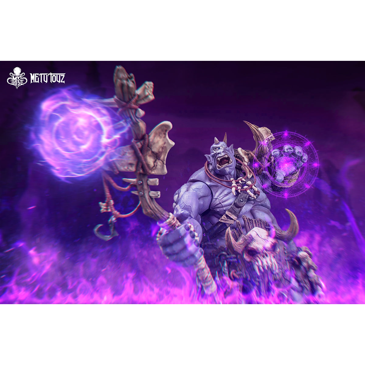 Metytoyz, Adventurer's World Crusher Ogre Mage Ancient Rune Prophet - Golash, Action Figures