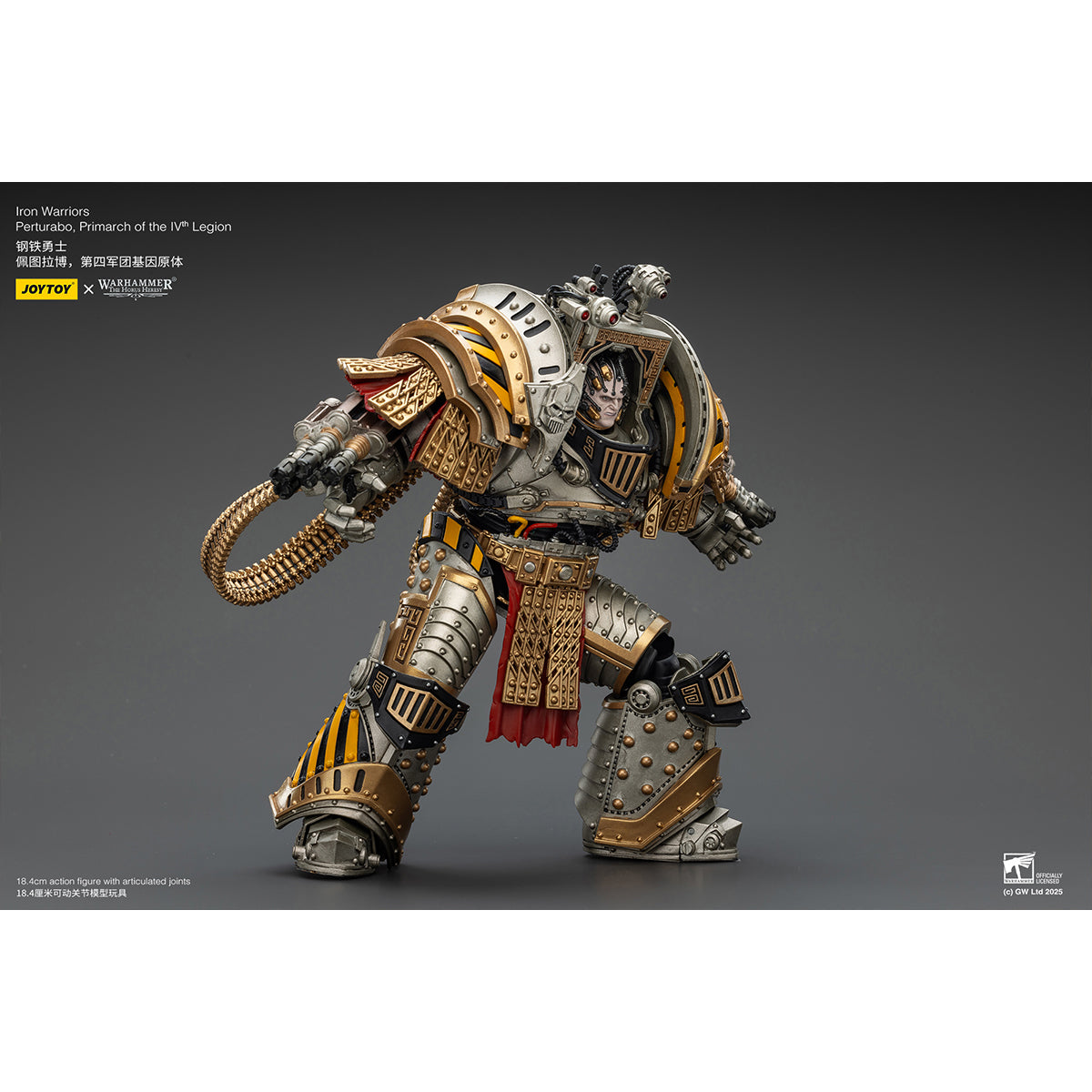 JOYTOY Iron Warriors Perturabo Primarch of the lVth Legion JT01819 1/18 Scale Action Figure