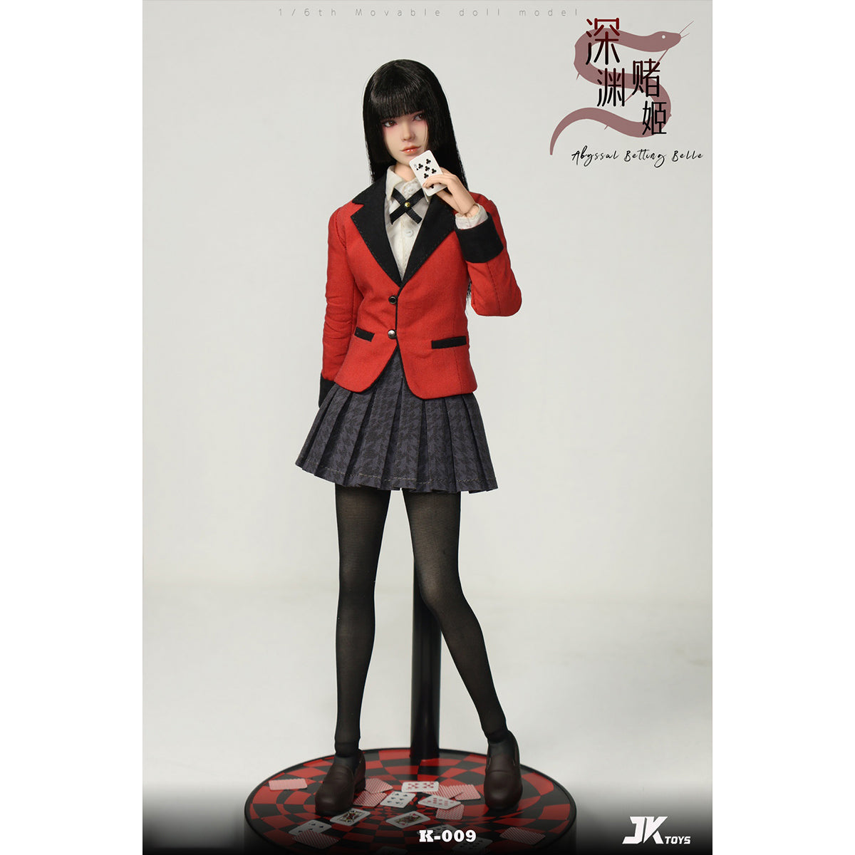 JKTOYS, Abyssal Betting Belle Yumeko Cosplay, 1/6 Scale Action Figure