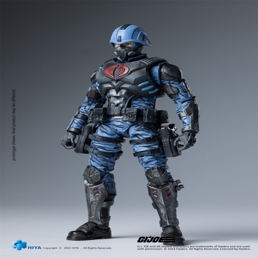 Coffret complet HIYA : GIJOE Cobra Trooper, figurine miniature à l'échelle 1:18