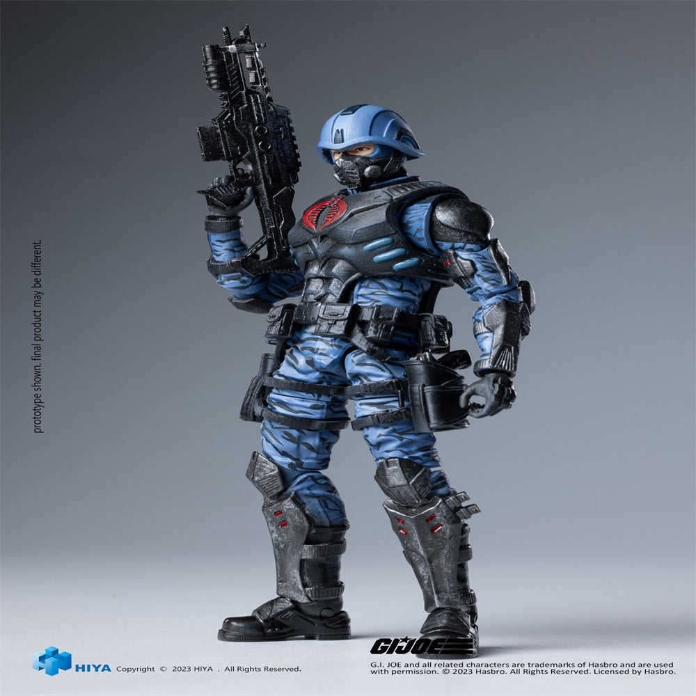 Coffret complet HIYA : GIJOE Cobra Trooper, figurine miniature à l'échelle 1:18