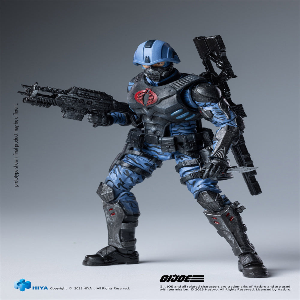 Coffret complet HIYA : GIJOE Cobra Trooper, figurine miniature à l'échelle 1:18