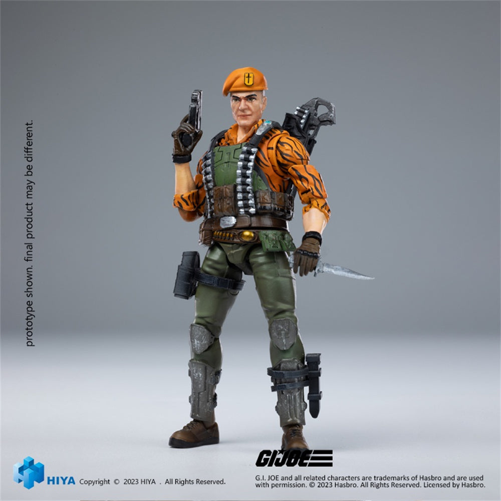 Figurine de collection HIYA : GI Joe Special Forces : Tiger Force - Flint, figurine miniature masculine Ation à l'échelle 1:18 EMG0296