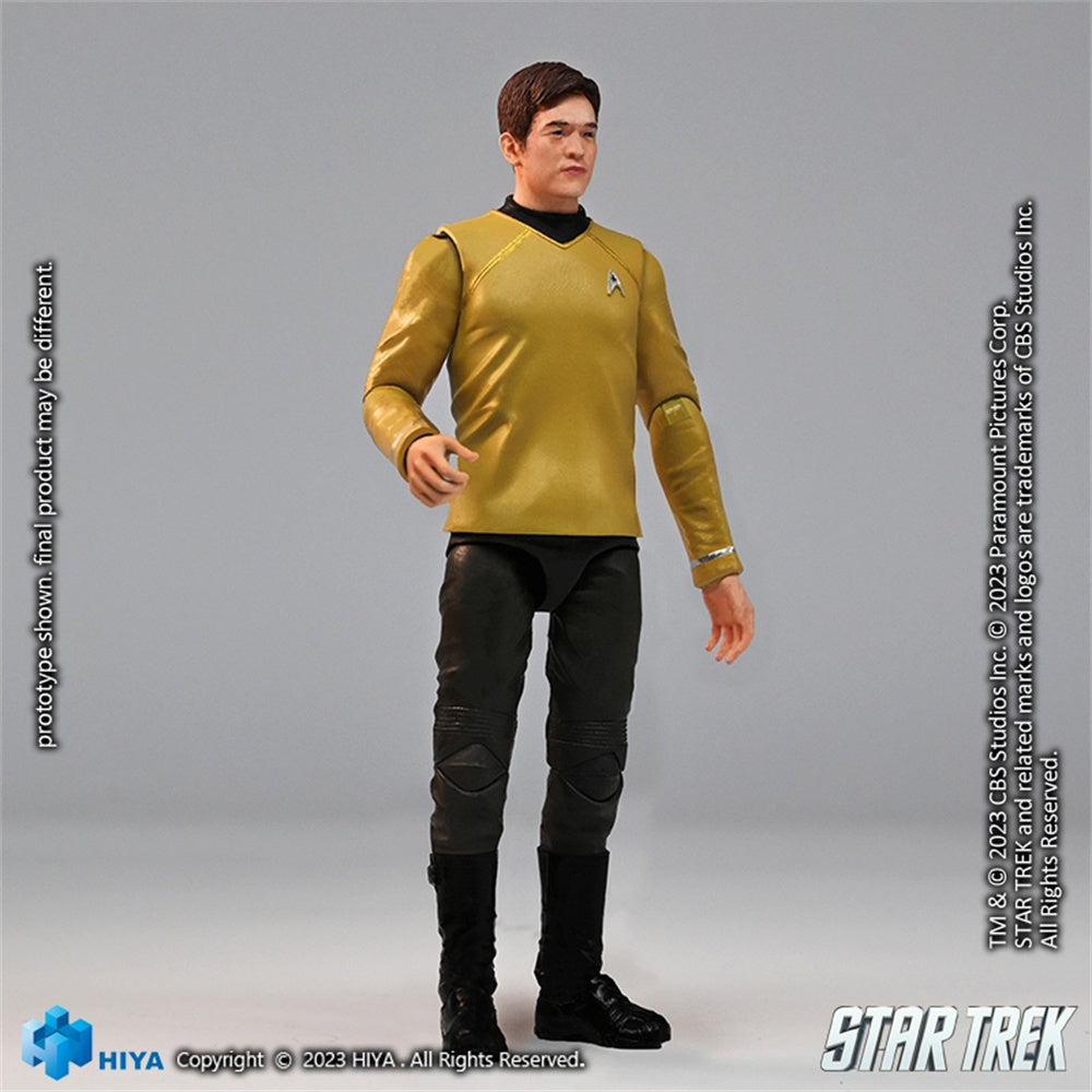Figurine de collection HIYA : Sulu, figurine miniature masculine à l'échelle 1:18, EMS0259