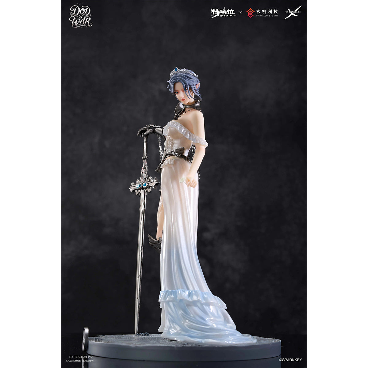 TEKULA, Ghost Blade Wlop Haifeng Smoke War God, Art Anime Statue