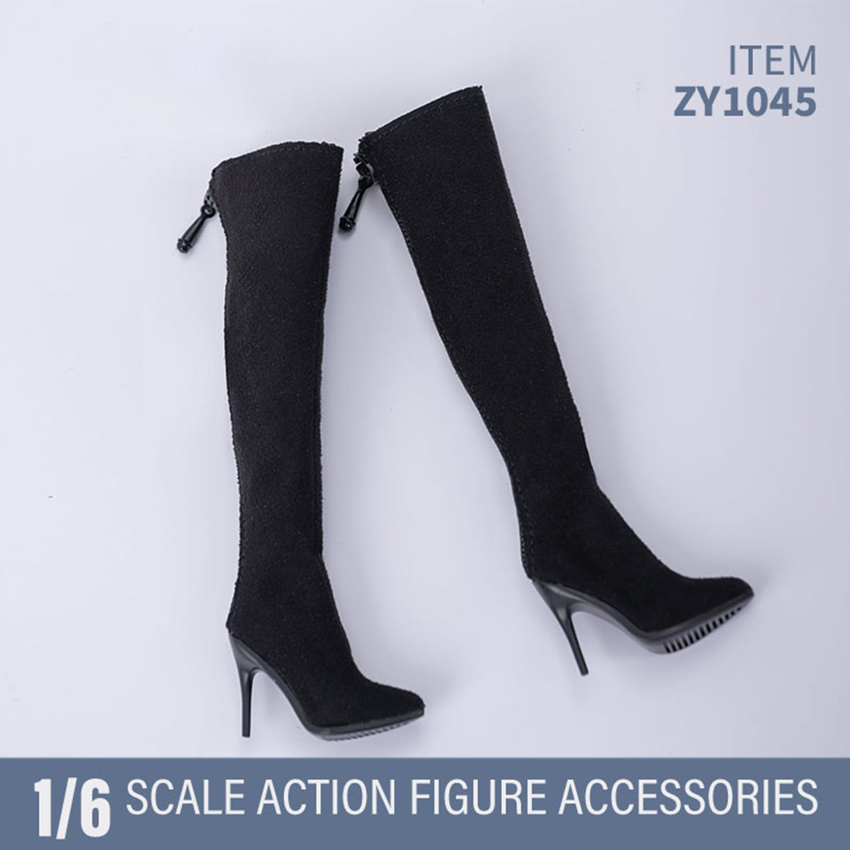 ZYTOYS, Female High Heels Boots Shoes Model, Doll Accessory for 12-inches Action Figurine