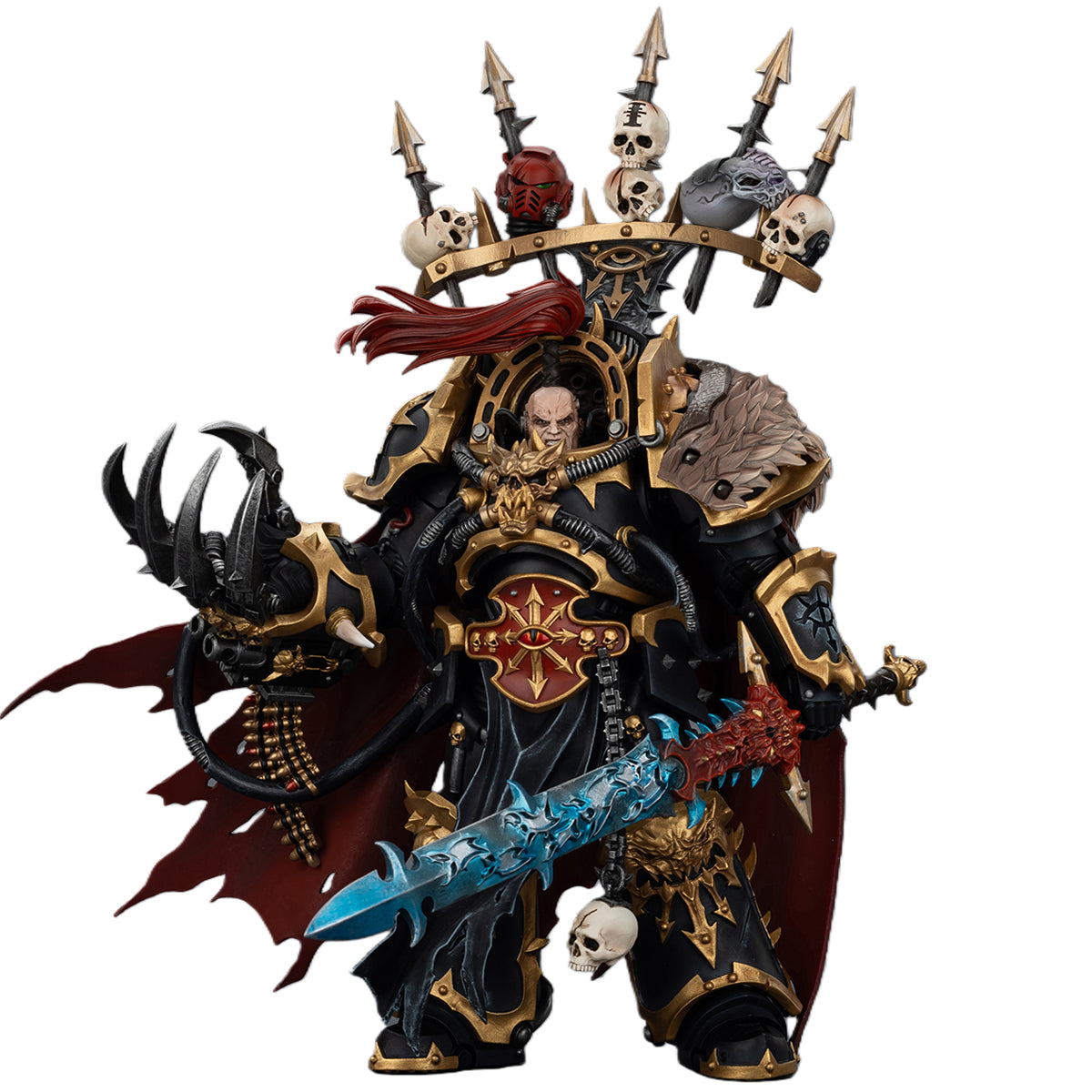 JOYTOY Warhammer JT02922 Black Legion Abaddon the Despoiler with Drach'nyen and the Talon of Horus 1/18 Scale Action Figure