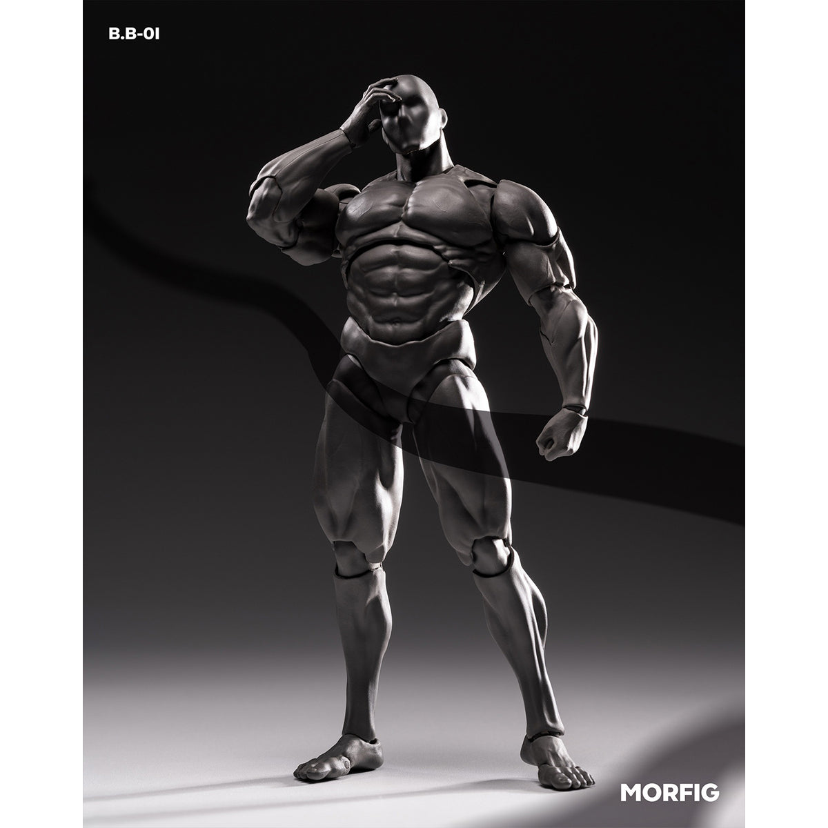 MORFIG Muscular Male Articulated Joints B.B-01 1/12 Scale Action Figure Body