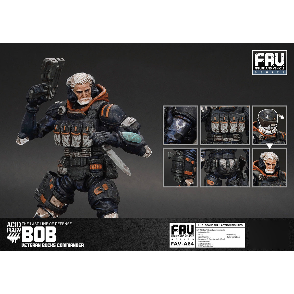 TOY ALLIANCE Acid Rain World Bob Veteran Bucks Commander Action Figures