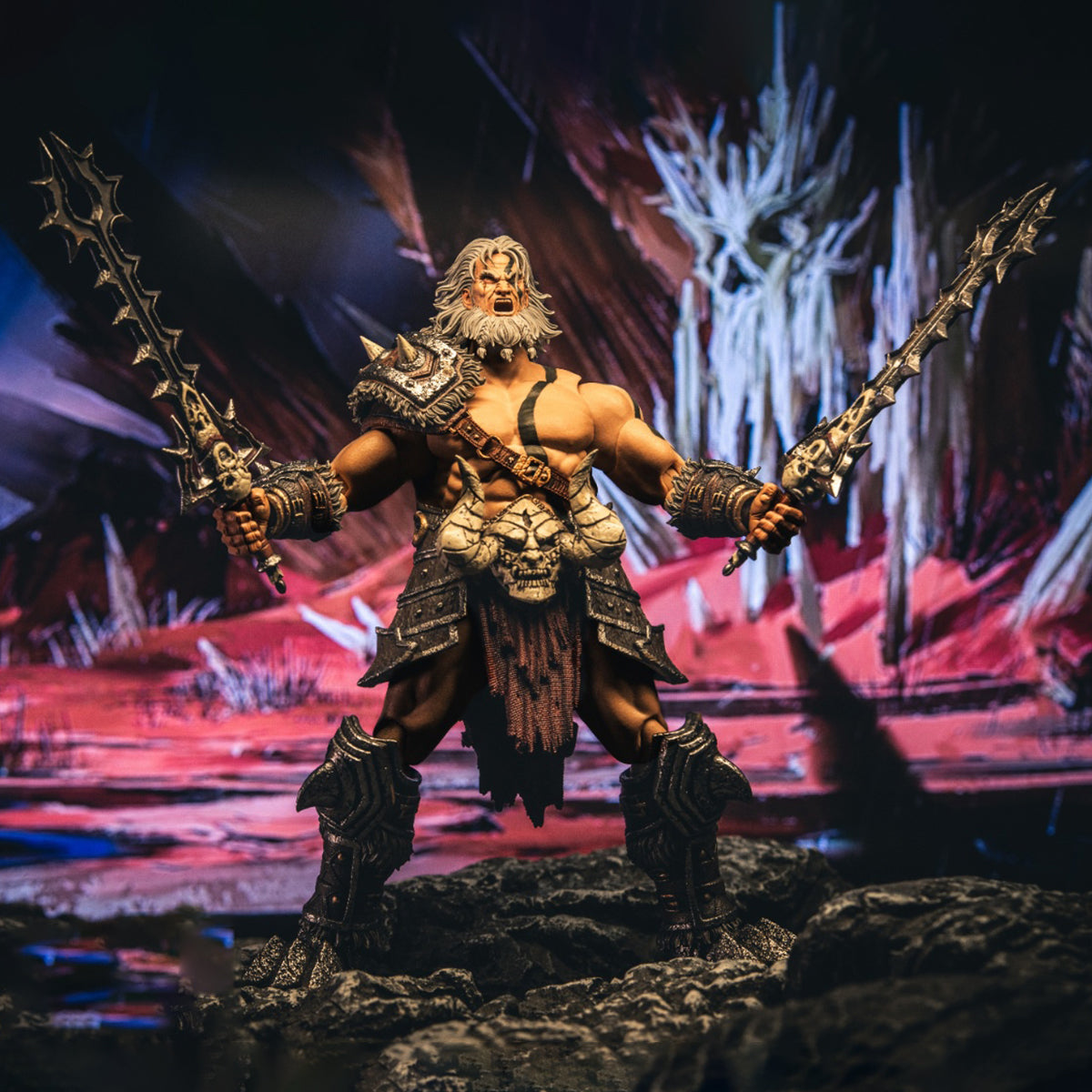 Figura coleccionable de Nightmare Studio: Dark Protection, Bárbaro Berserker, figura de acción masculina