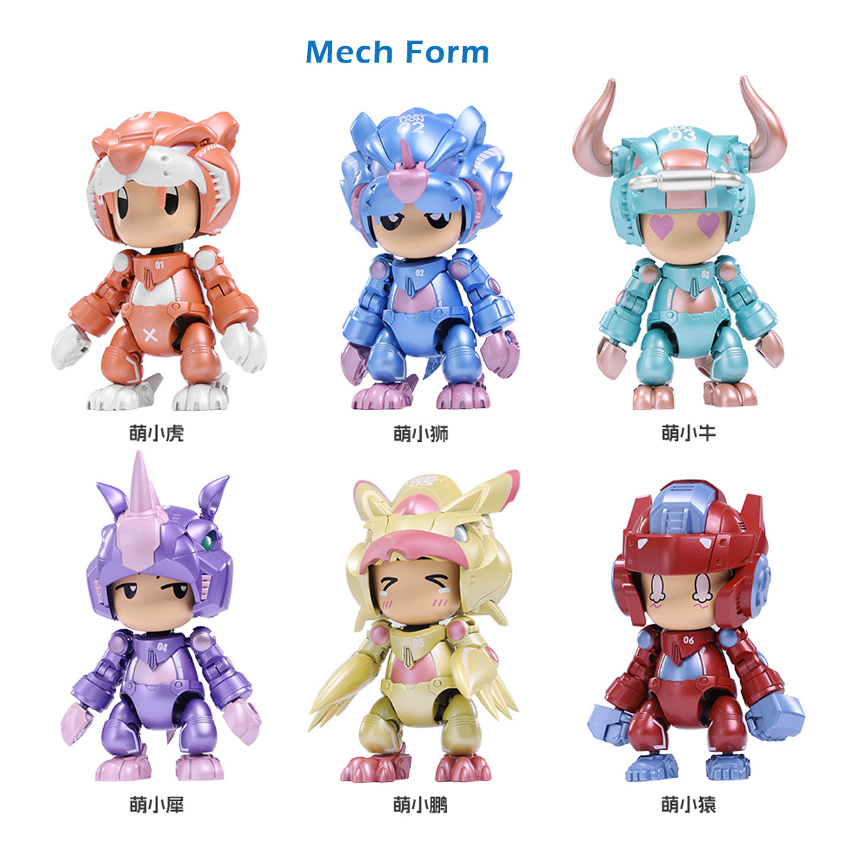 CANG TOYS, Trans Age Pocket Transformation 1st Edition Q-Version Pet Mecha, Blind Box Figure