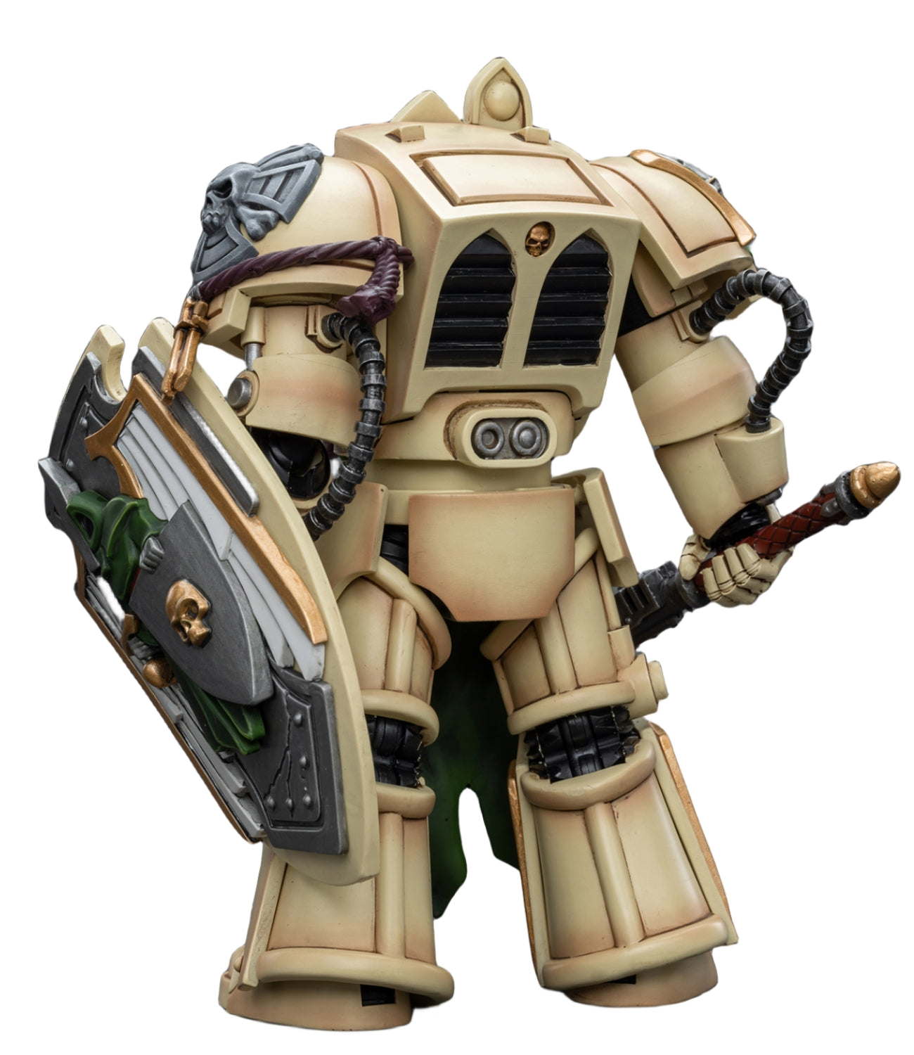 Figurine de collection JoyToy JT9206 40K : Chevalier de l'Aile de mort des Dark Angels avec masse d'absolution, figurine d'action à l'échelle 1:18