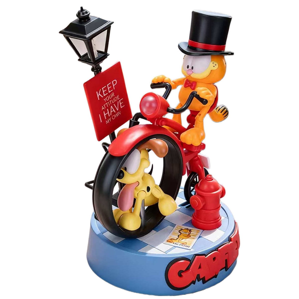 SOSKILL Ultra Egg Garfield: A Penny-Farthing Journey SSKGARFILED01 Articulated Height 20cm Easy-Assembly Model Kits