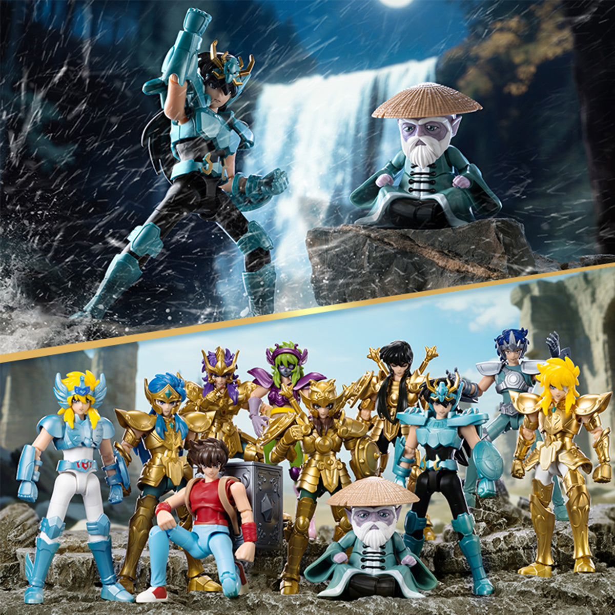 BLOKEES Saint Seiya Galaxy Version Second Wave: Golden Legacy 75032 Set Box Blind Box Figure
