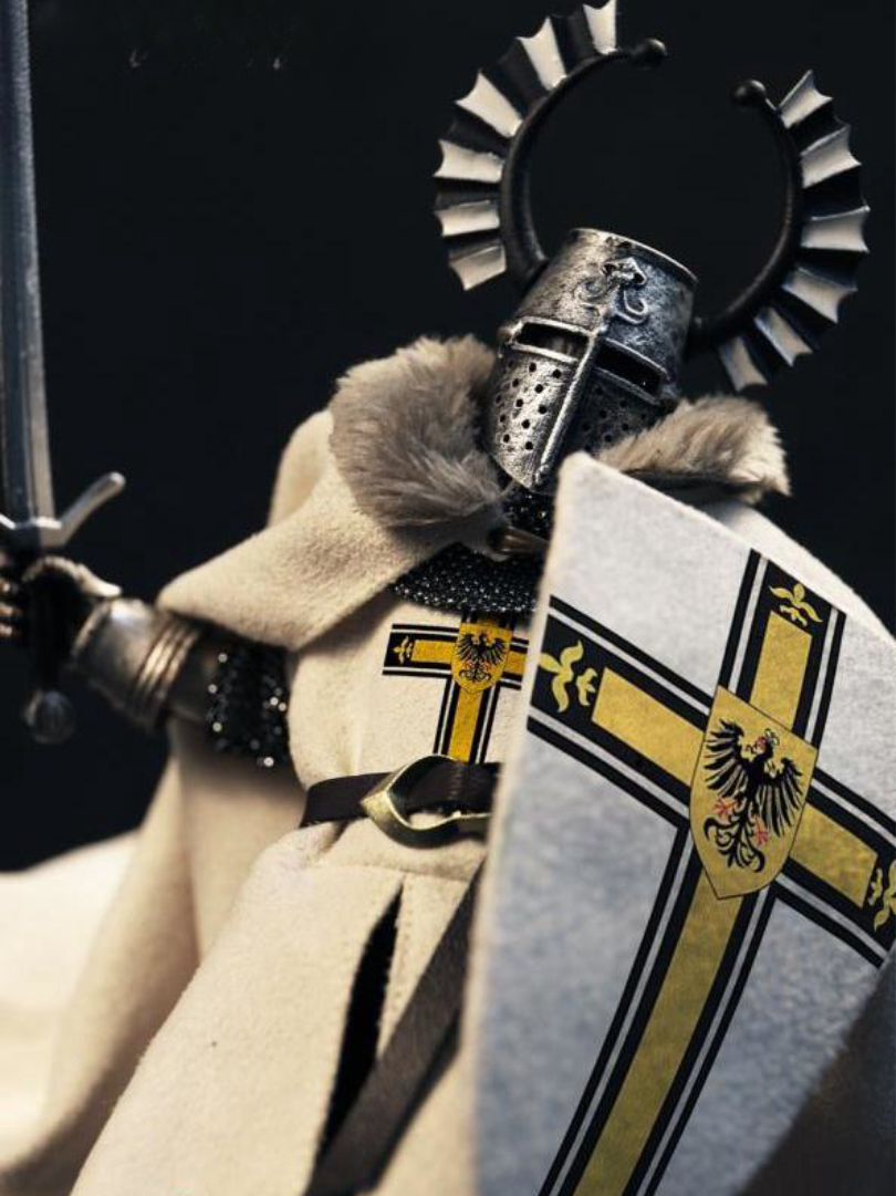 Fire Phoenix Collectible Action Figure: Medieval Teutonic Knights, 1:12 Scale Miniature Figurine FP015