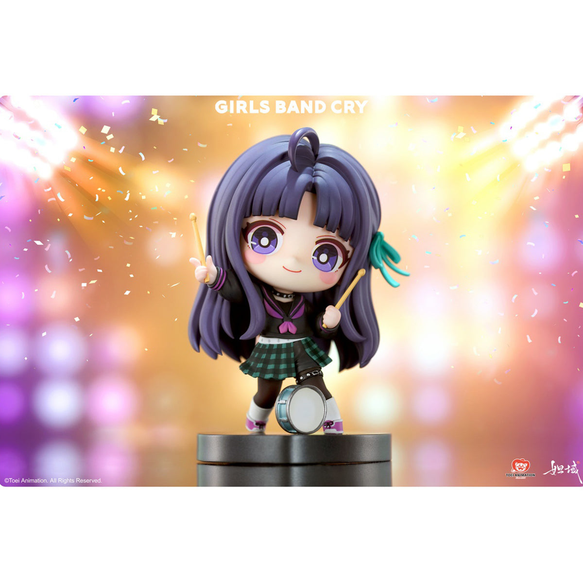 DAYU, Girls Band Cry: ISERI NINA/SUBARU AWA/KAWARAGI MOMOKA/EBIZUKA TOMO/RUPA, Q Version, Art Anime Chibi Figurine Statue