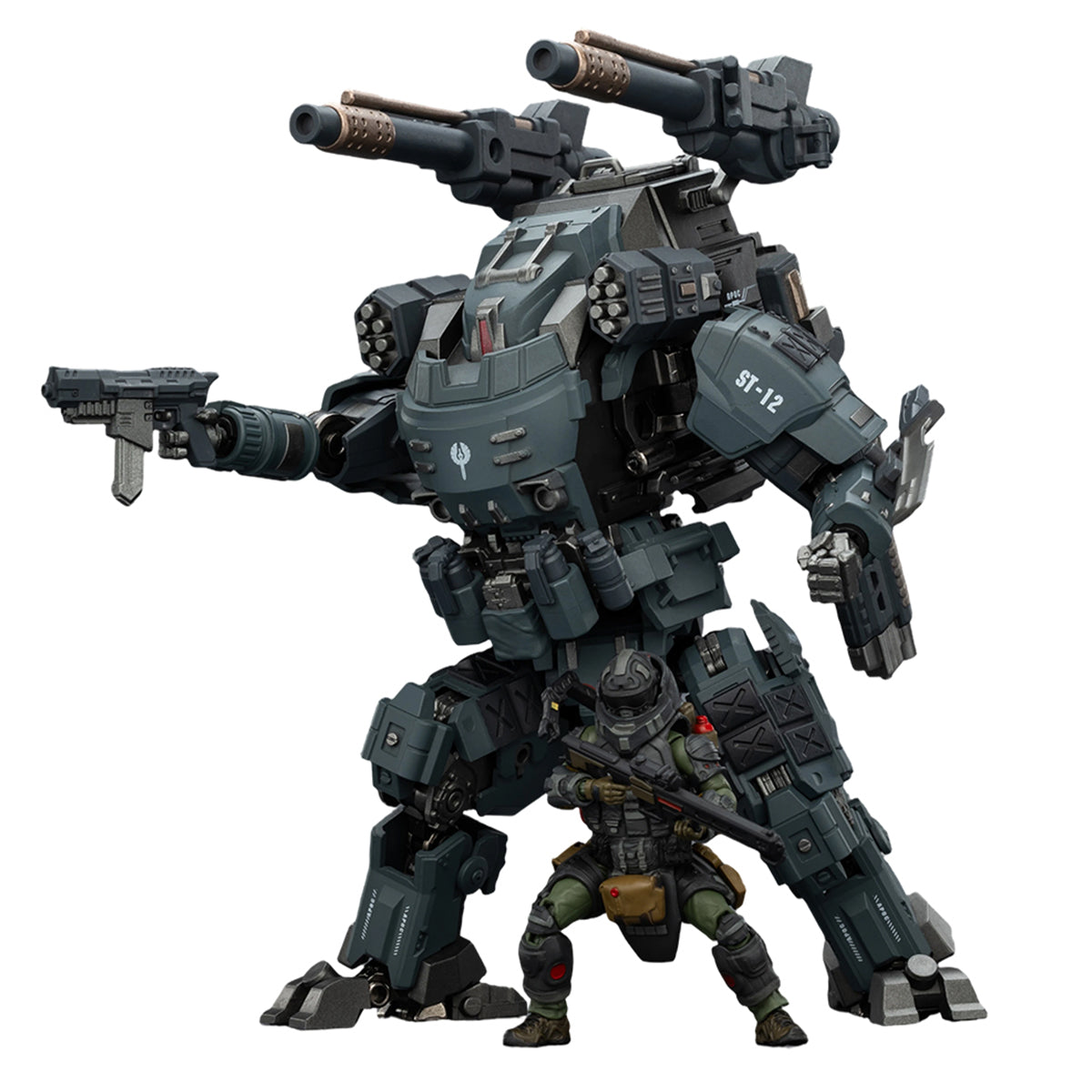 JOYTOY Warhammer 40,000 APOC Series Storm Dauntless Assault Mech + Steel Ride Corps Assaulter Volok JT03073 +JT01956 Action Figure