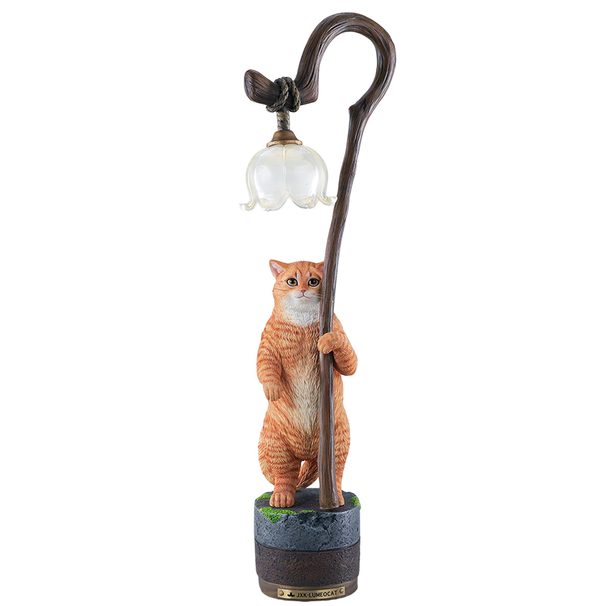 JXK Lily of the Valley Reflecting a Cat JXK342 Collectible Animal Figurine